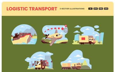 Logistic Transport Illustration