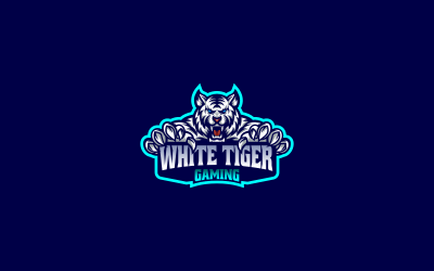 White Tiger E- Sport and Sport Logo