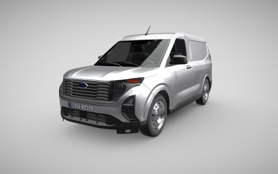 All-New Ford Transit Courier Leader: Versatile 3D Model for Professional Visualization
