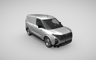 All-New Ford Transit Courier Limited: Premium 3D Model for Professional Visualization