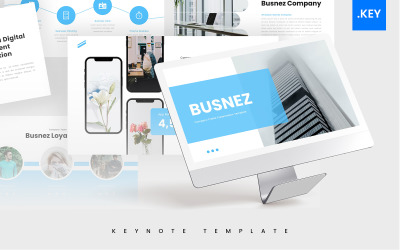 Busnez - Plantilla de Keynote de perfil de empresa