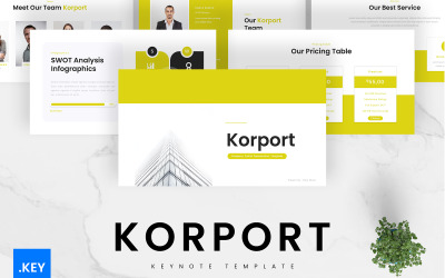 Korport – Cégprofil Keynote sablon