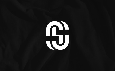 Letter S &amp;amp; C minimal logo design template