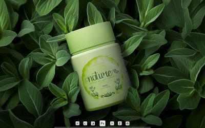 Nature Bottle Mockup Template