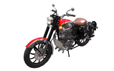 Royal Enfield Classic 350 Motorcycle Bike (2023): Autentický 3D model pro nadšené vizualizace