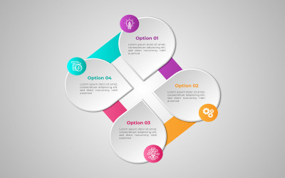 Adım adım vektör eps infografik tasarımı.