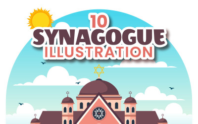 10 Illustration du bâtiment de la synagogue