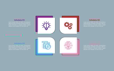 Modern step by step statistic infographic design.