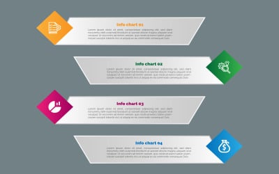 Plantilla de diseño de diagrama de negocios de vector gratuito.