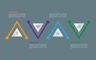 Ücretsiz adım adım vektör infografik öğesi.