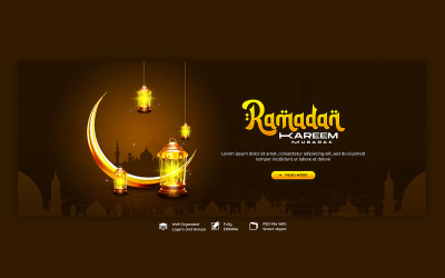 Eid Mubarak i Eid ul fitr Szablon postu w mediach społecznościowych