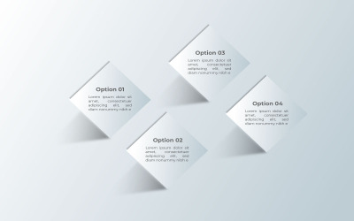 Geschäftskonzept modernes Infografik-Design mit Symbol.