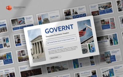 Regering - Regeringsinstitution Powerpoint-mall
