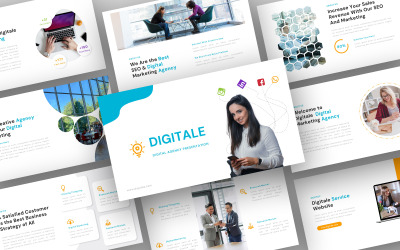 Digitale – šablona PowerPoint Digital Agency