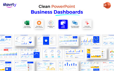 E-handel Business Dashboards PowerPoint Presentation Slides