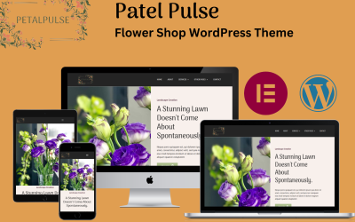 Petal Pulse — тема WordPress для Elementor цветочного магазина