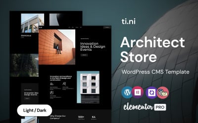 Tini - Architectuur en civiel multifunctioneel WordPress Elementor-thema