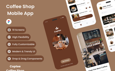 Coptee – aplikacja mobilna kawiarnia