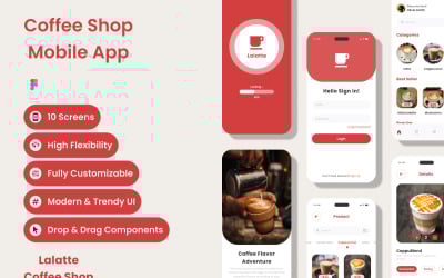 Lalatte - Mobiele koffieshop-app