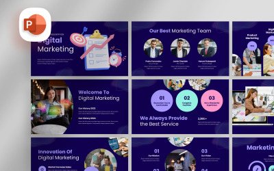 Modello di presentazione per agenzia di marketing digitale