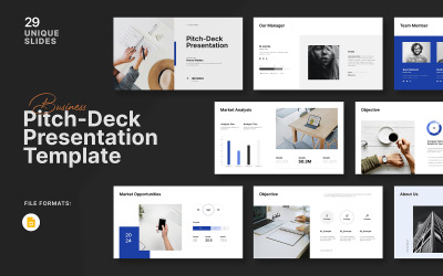 Business Pitch Deck Digitale Googleslide-Präsentation