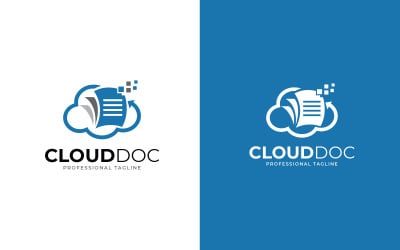 Cloud Doc logo design template
