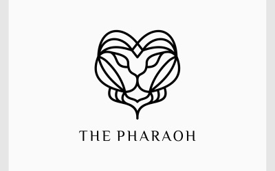 Farao Egyptische God Logo