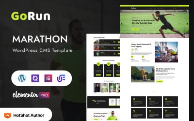 GoRun - Tema WordPress Elementor multifuncional de evento esportivo de maratona