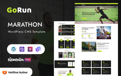 GoRun - Uniwersalny motyw WordPress na wydarzenie sportowe Marathon Elementor