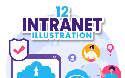12 Intranet technológia illusztráció