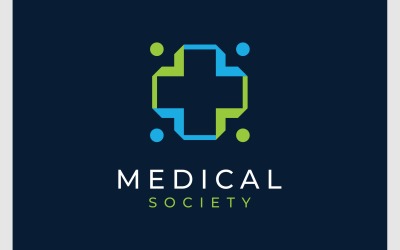 Logotipo de la comunidad de la sociedad cruzada médica