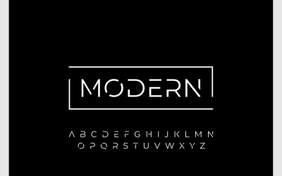 Modern teckensnitt typografi logotyp logotyp