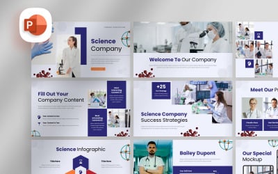 Simple Science Company PowerPoint-mall