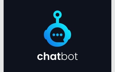 Chat Bot Message Robot Logo
