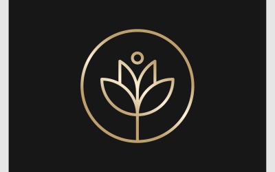 Flower Lotus Blossom Luxury Logo