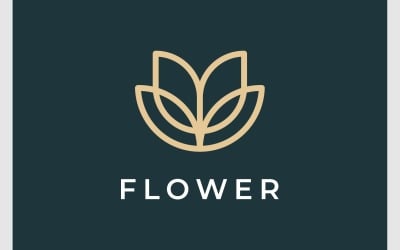 Květina Blossom Minimalistické Logo