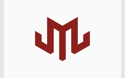 Letter M Strong Monogram Logo