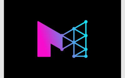 Logo połączenia sieci technologicznej z literą M