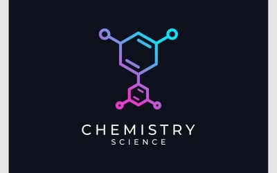 Логотип хімічної наукової лабораторії хімії