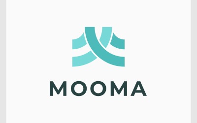 M harfi Modern Minimalist Logo