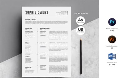 Sophi Owens - modelo de currículo de 2 páginas (CV)