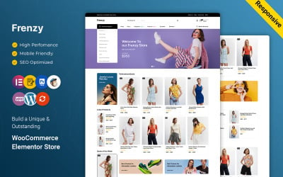 Frenzy - Tema WooCommerce Elementor para mega tienda de moda y centros comerciales