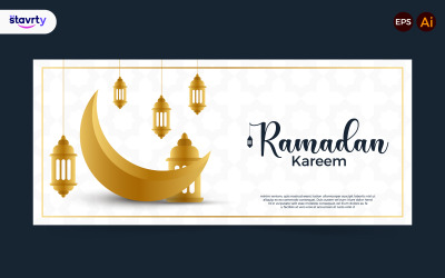 Premium kvalitet Happy Ramadan Kareem affisch Bakgrundsdesign