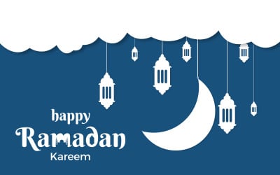 Счастливый Рамадан Карим Плакат Фон
