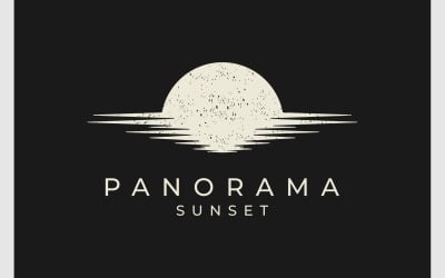 Atardecer Amanecer Sol Playa Mar Logo
