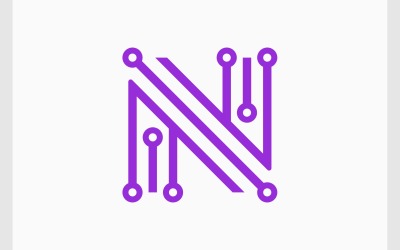 Letter N Circuittechnologie-logo