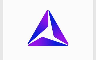 Üçgen Üçgen Modern Logo