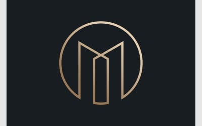 带有字母 M 豪华标志的建筑