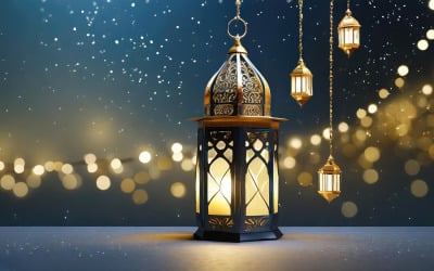 Happy ramadan kareem background illustration 12