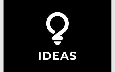 Idea Light Bulb Creative Simple Logo